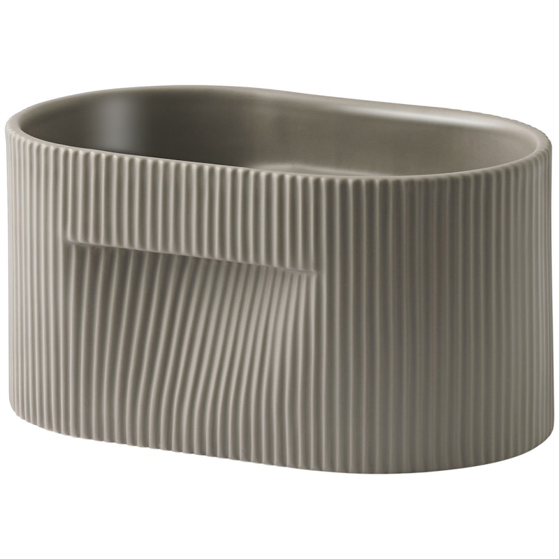 Ridge Planter 13 cm, Taupe