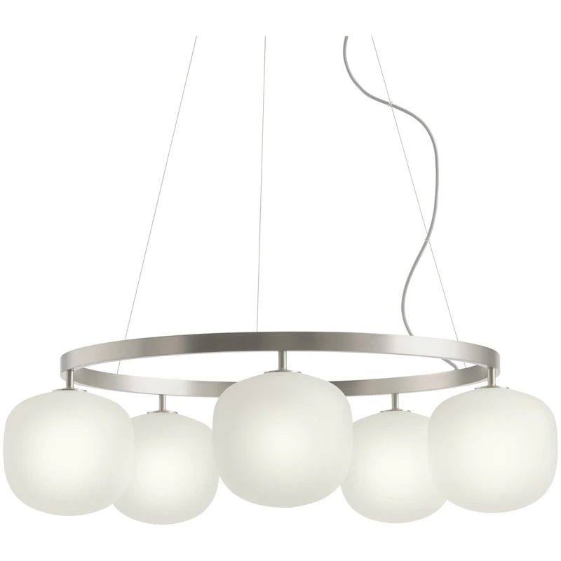 Rime Chandelier 80 cm, Aluminium