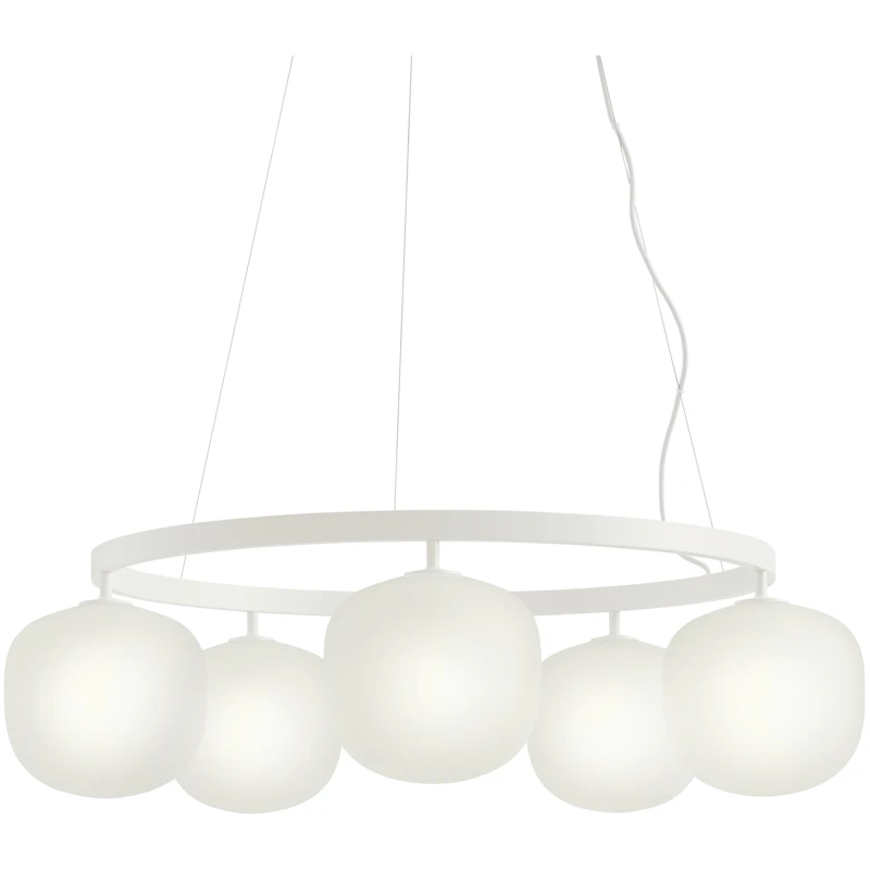 Rime Chandelier 80 cm, White