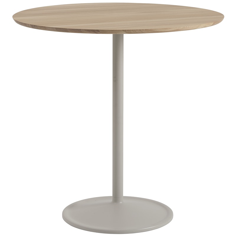 Soft Bar Table Ø95x105 cm, Solid Oak / Grey