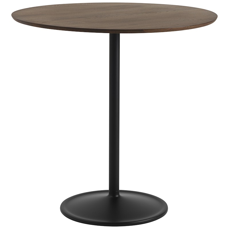 Soft Bar Table Ø95x95 cm, Dark Oiled Oak / Black