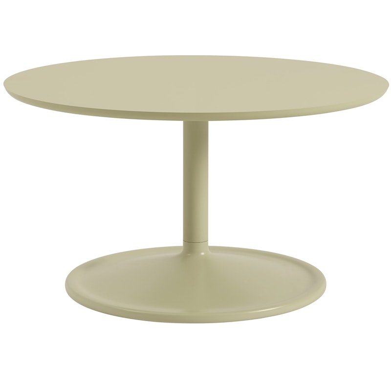 Soft Coffee Table Ø75 cm, Laminate Beige Green