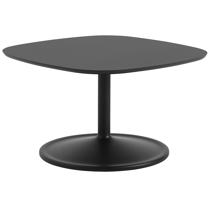 Soft Coffee Table 70x70 cm, Nanolaminate Black