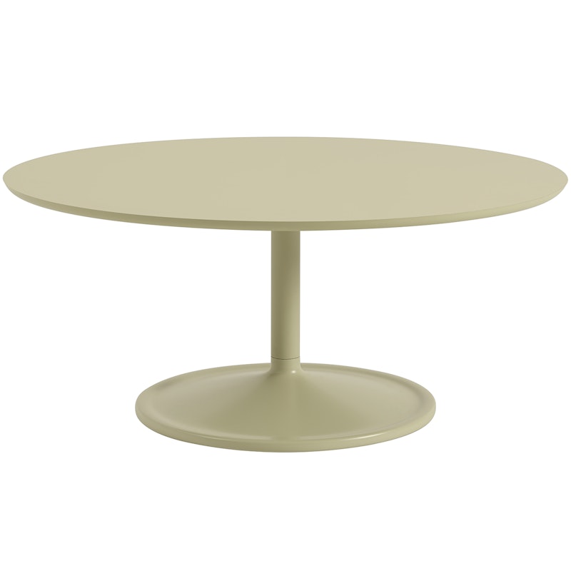 Soft Coffee Table Ø95 cm, Laminate Beige Green