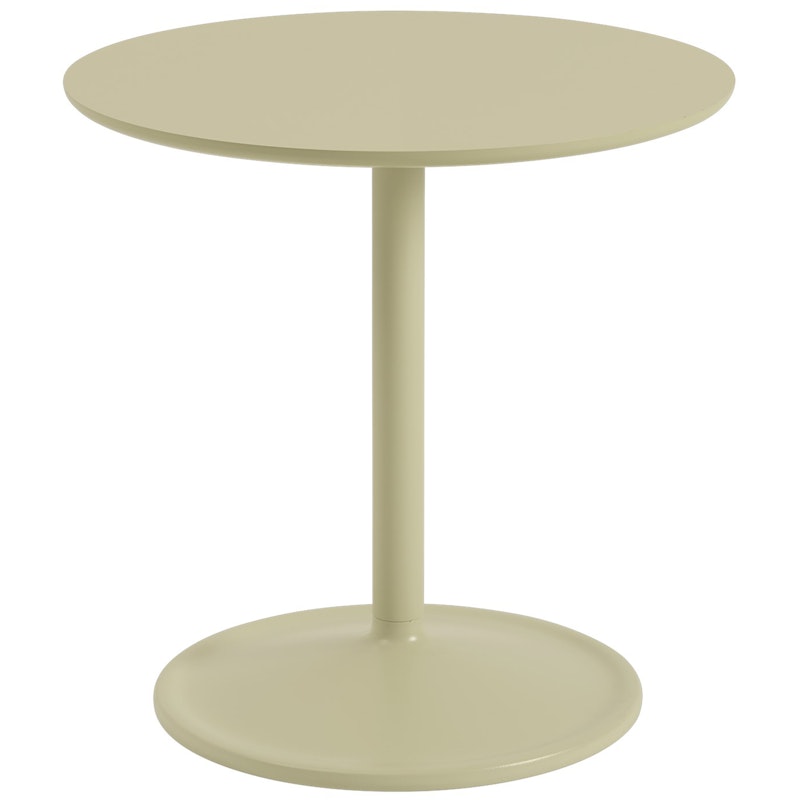 Soft Side Table Ø48x48 cm, Laminate Beige Green