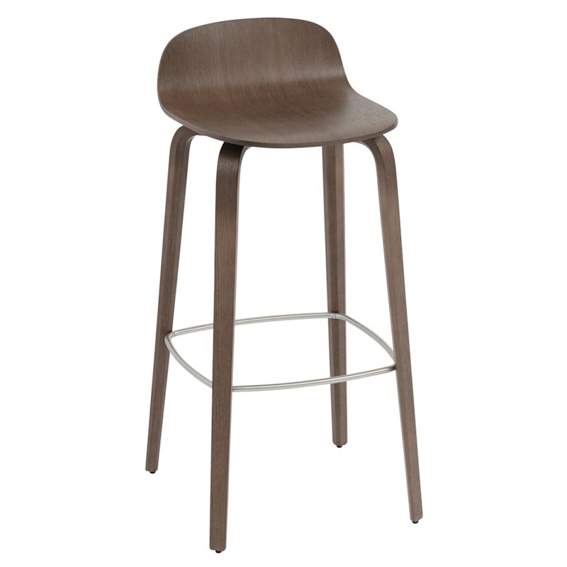 Visu Bar Stool, Dark Stained