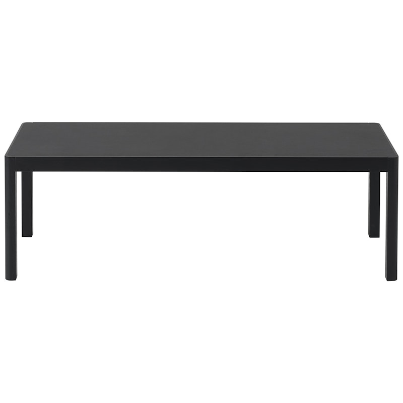 Workshop Coffee Table 43x120 cm, Black Linoleum