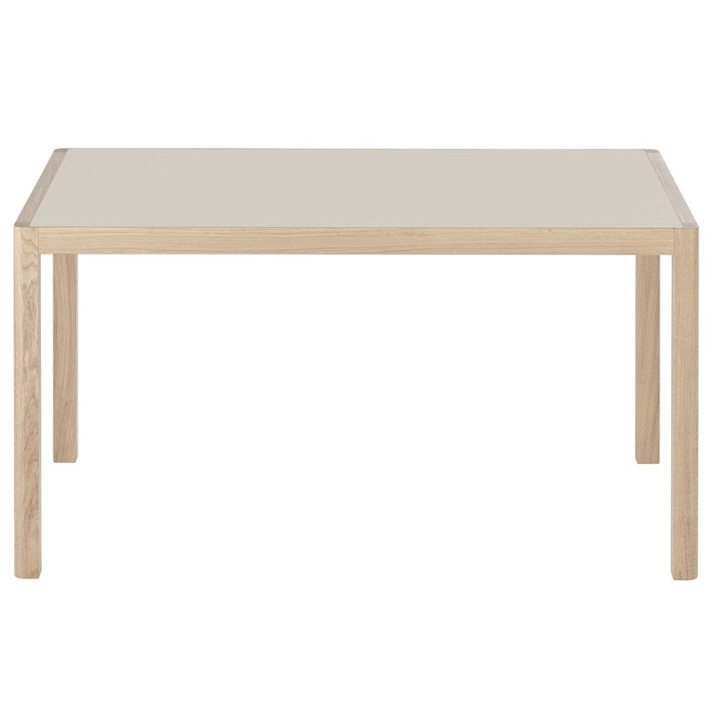 Workshop Table 92x140 cm, Warm Grey Linoleum