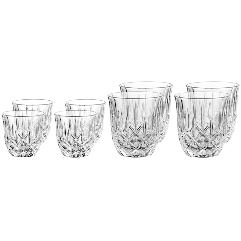 Noblesse Barista Glass With Two Sizes, 8-pack