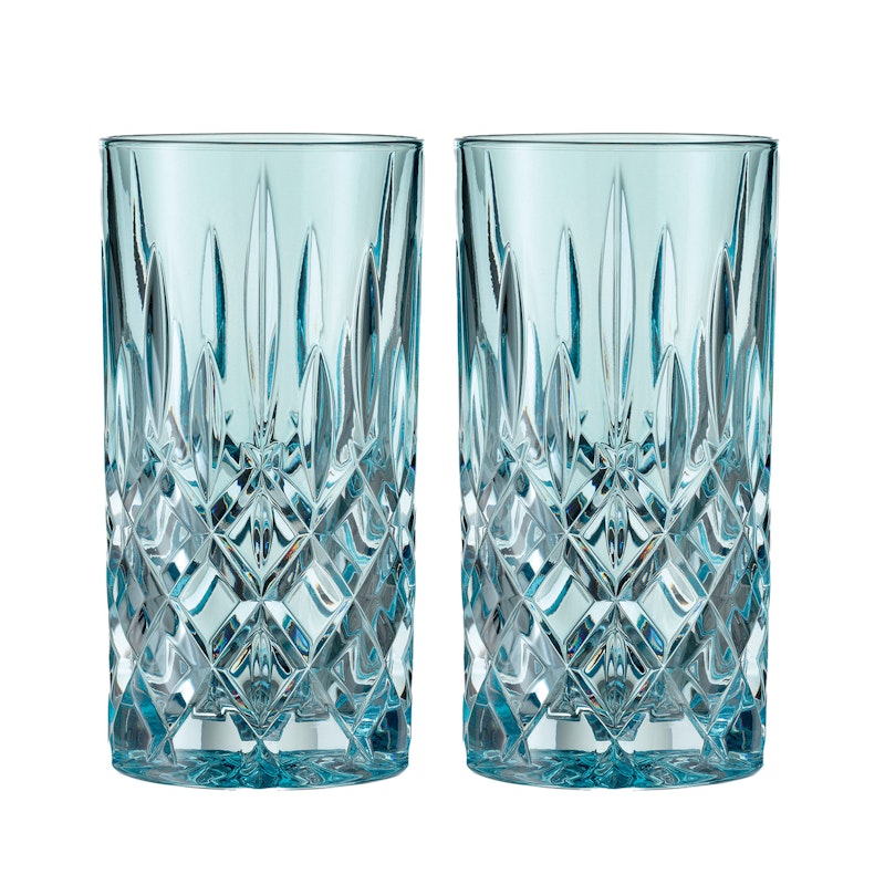 Noblesse Longdrink Glass 37 cl 2-pack, Aqua