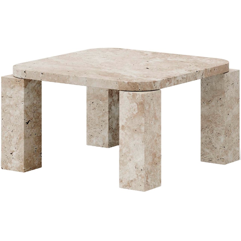 Atlas Coffee Table 600x600 mm, Unfilled Travertine