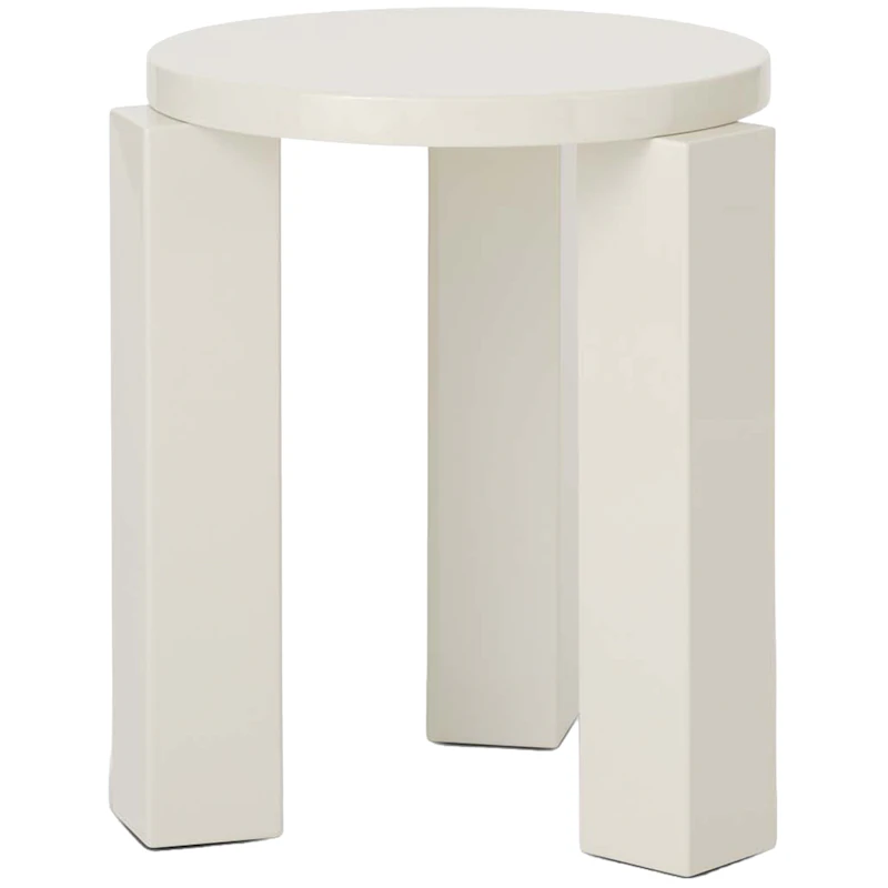 Atlas Stool Round, Creme
