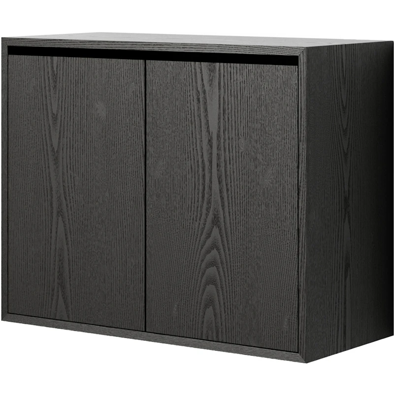Cabinet Tall With Doors, Black Ash