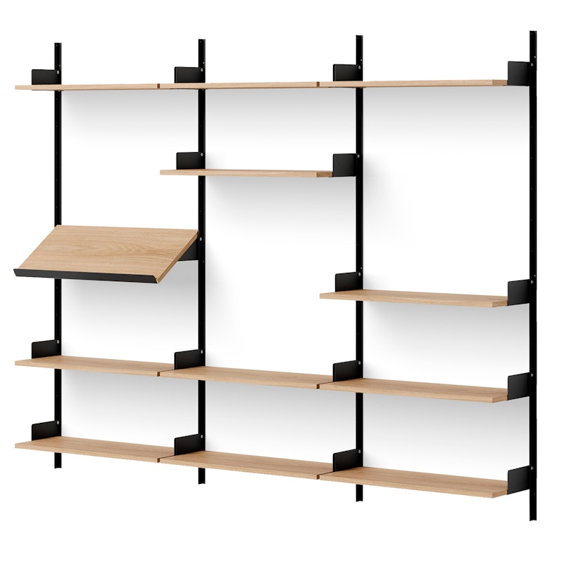 New Works Display Shelf 1900 mm, Oak / Black