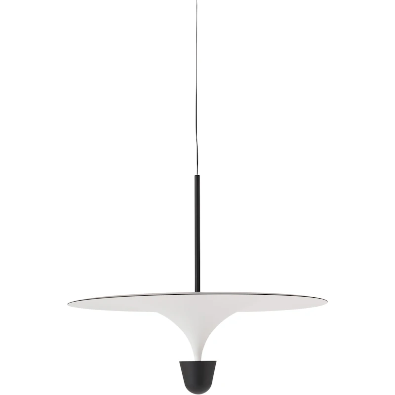 Kantarell Pendant 60 cm, Black / White