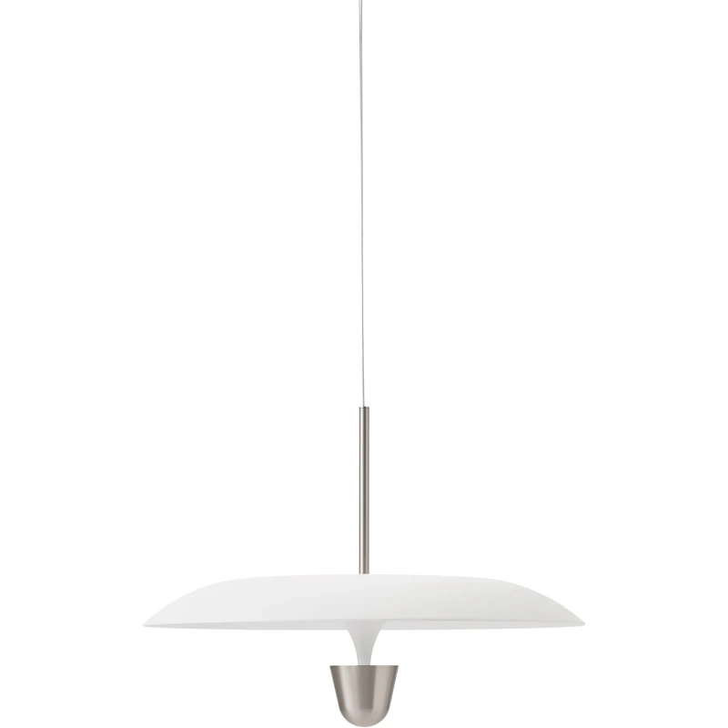 Kantarell Pendant 55 cm, Aluminium / White