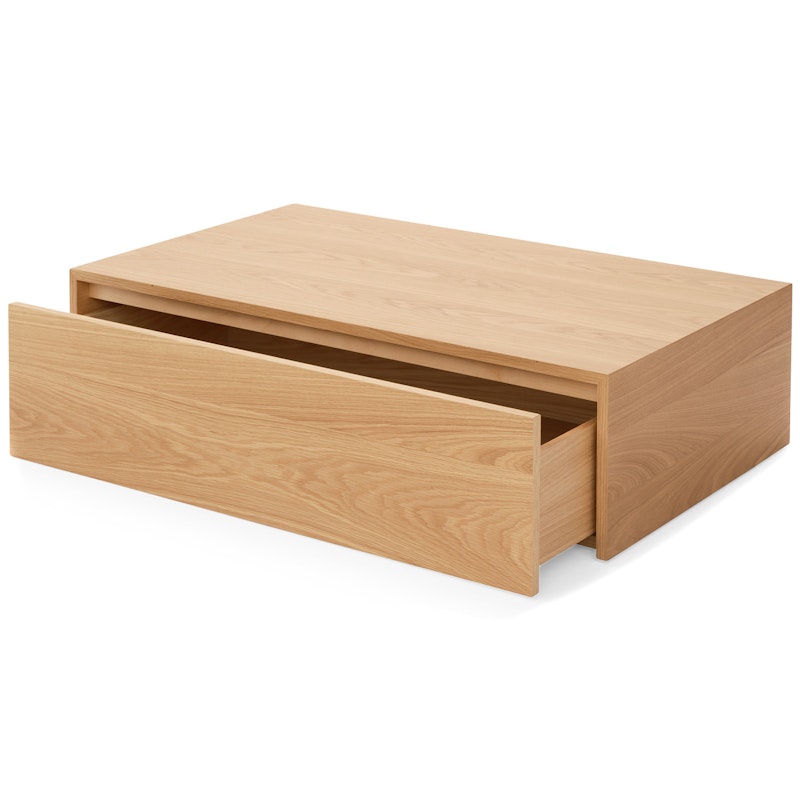 Mass Coffee Table High With Drawer, Oak