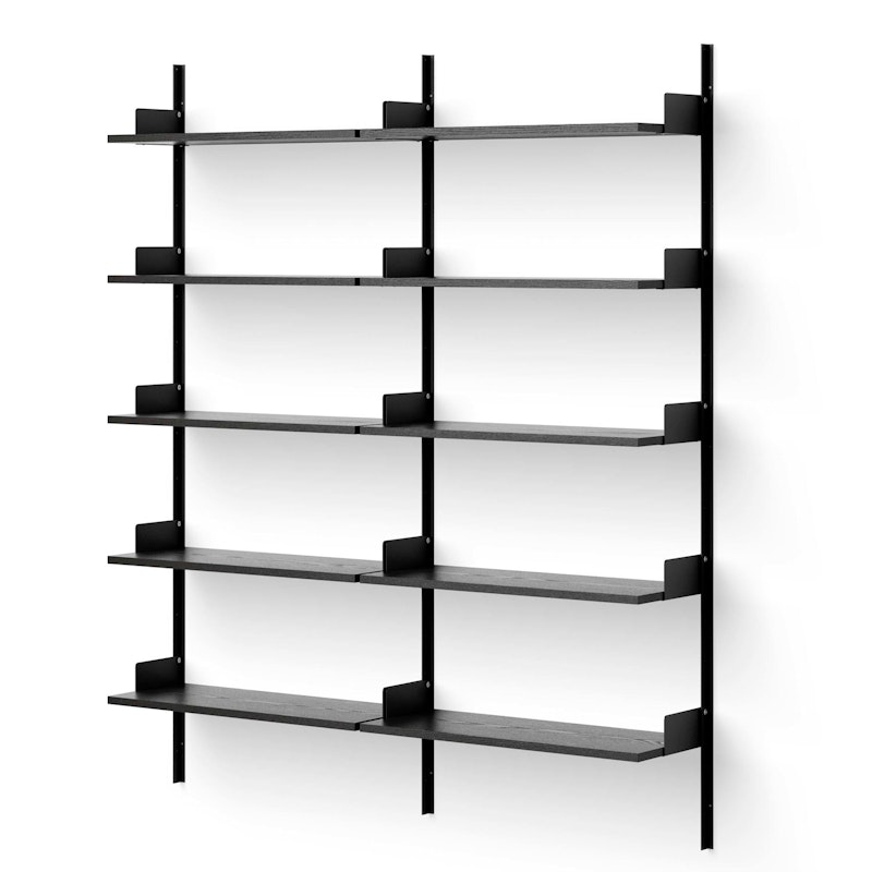 Office Shelf 1900 mm, Black Ash