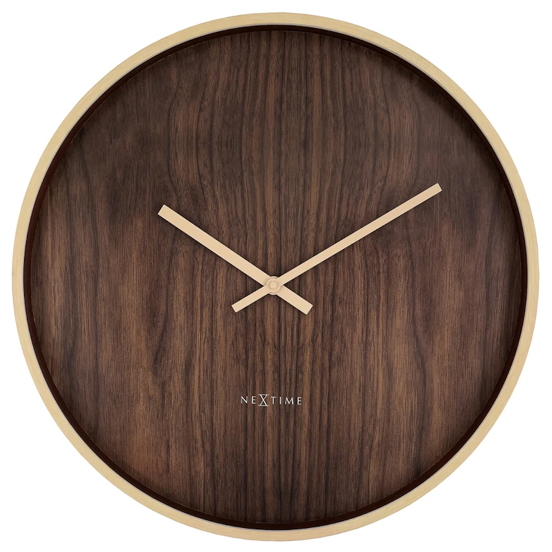 Oslo Wall Clock Ø50 cm, Dark Brown