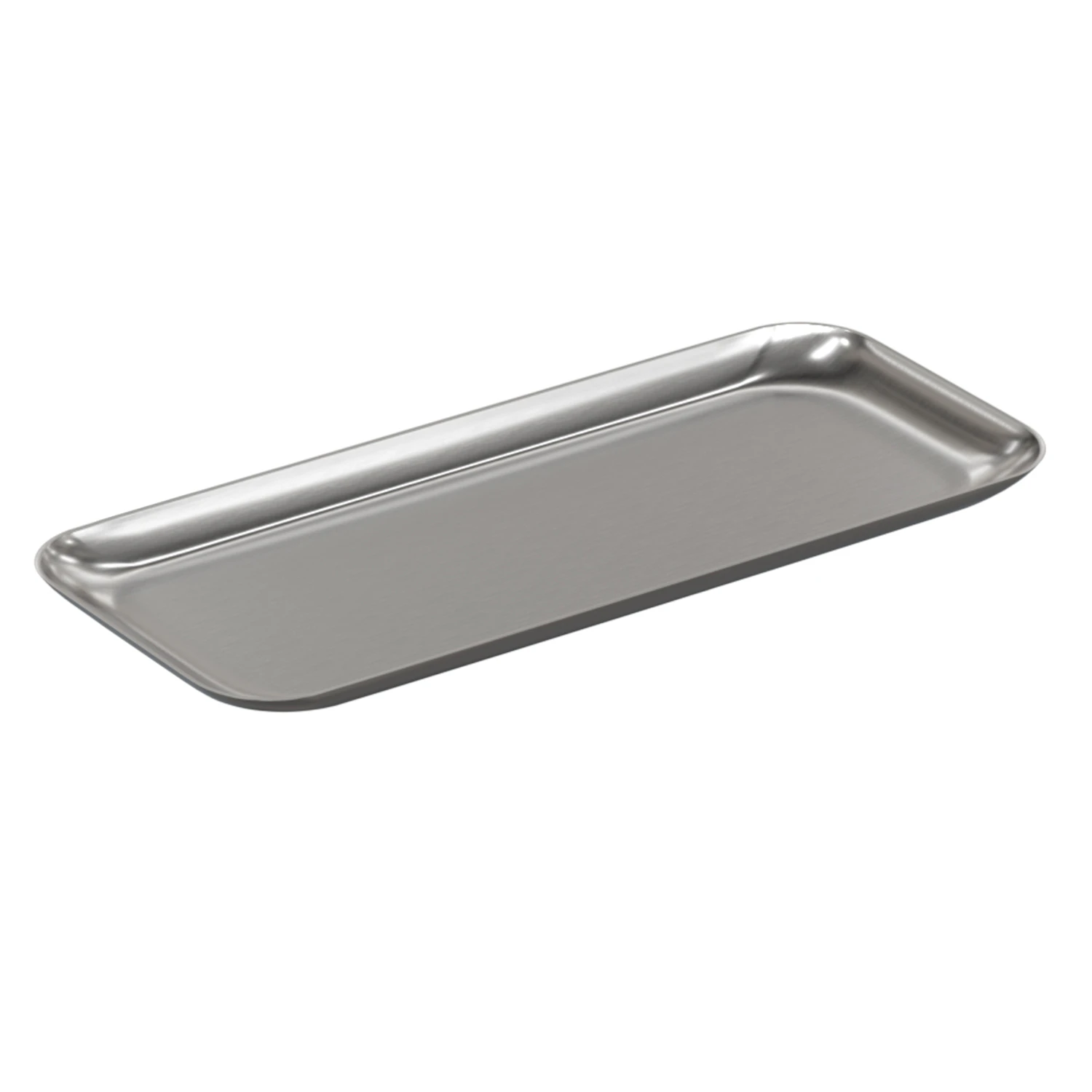 Tray Stainless Steel 10x22 cm, Small from Nichba | RoyalDesign.co.uk
