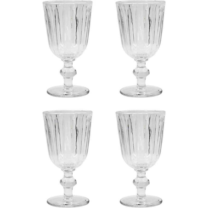 Groove Wine Goblet H16 cm 4-pack