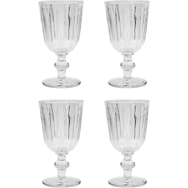 Groove Wine Goblet H16 cm 4-pack