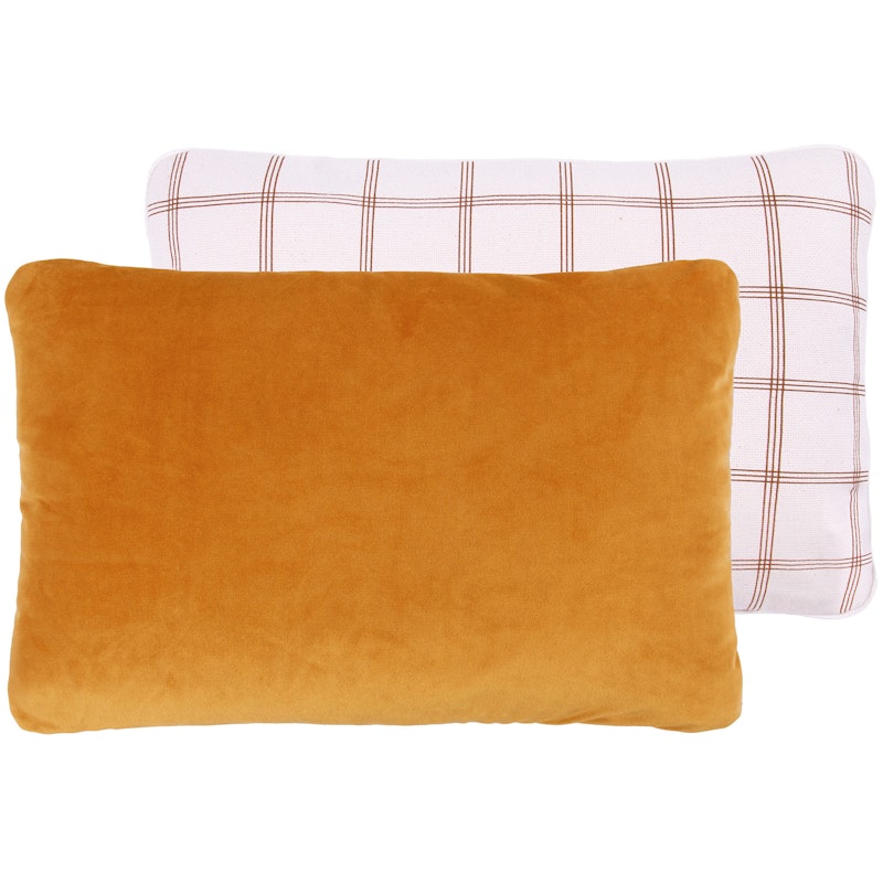Eco-Velvet Cushion 28x44 cm, Yellow