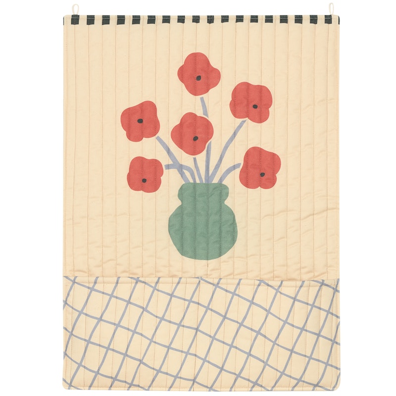 Vibes Wall Ornament / Storage 55x70 cm, Poppies