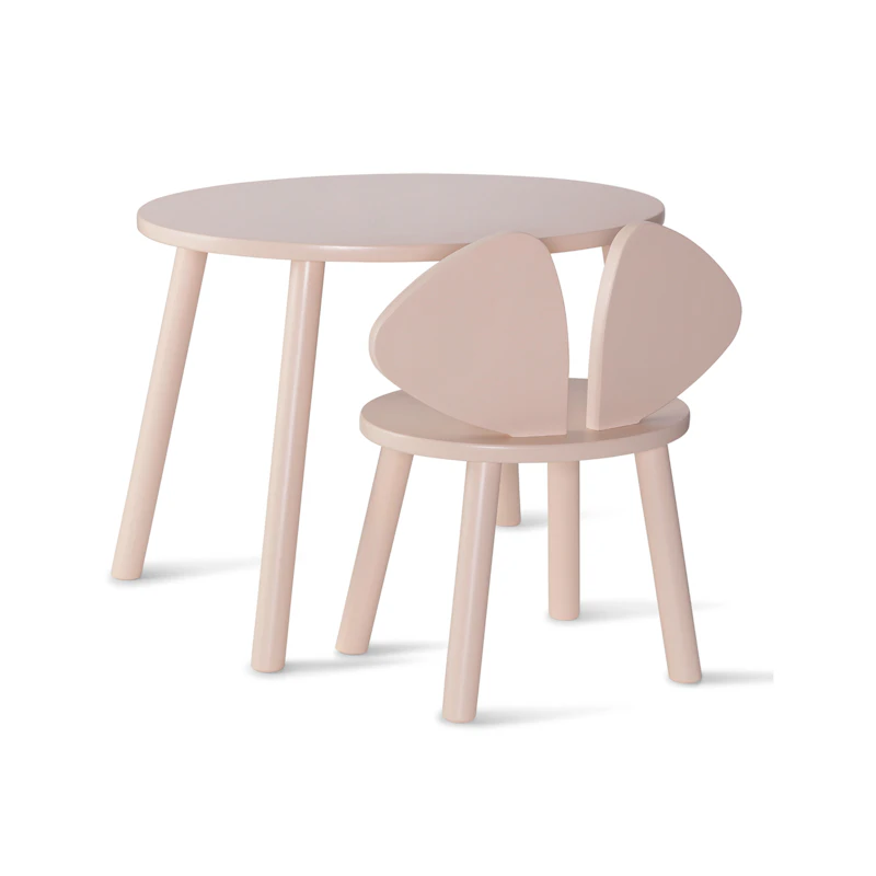 Mouse Set Children´S Chair + Table (6–10 years), Pink