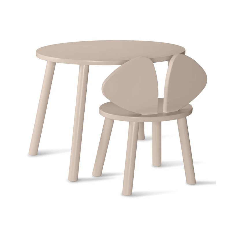 Mouse Set Children´S Chair + Table (6–10 years), Beige