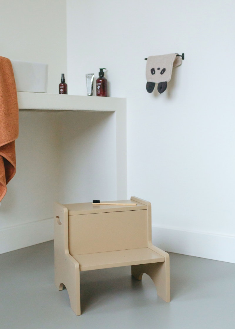 Step Up Children'S Stool 34x33 cm, Beige | RoyalDesign.co.uk