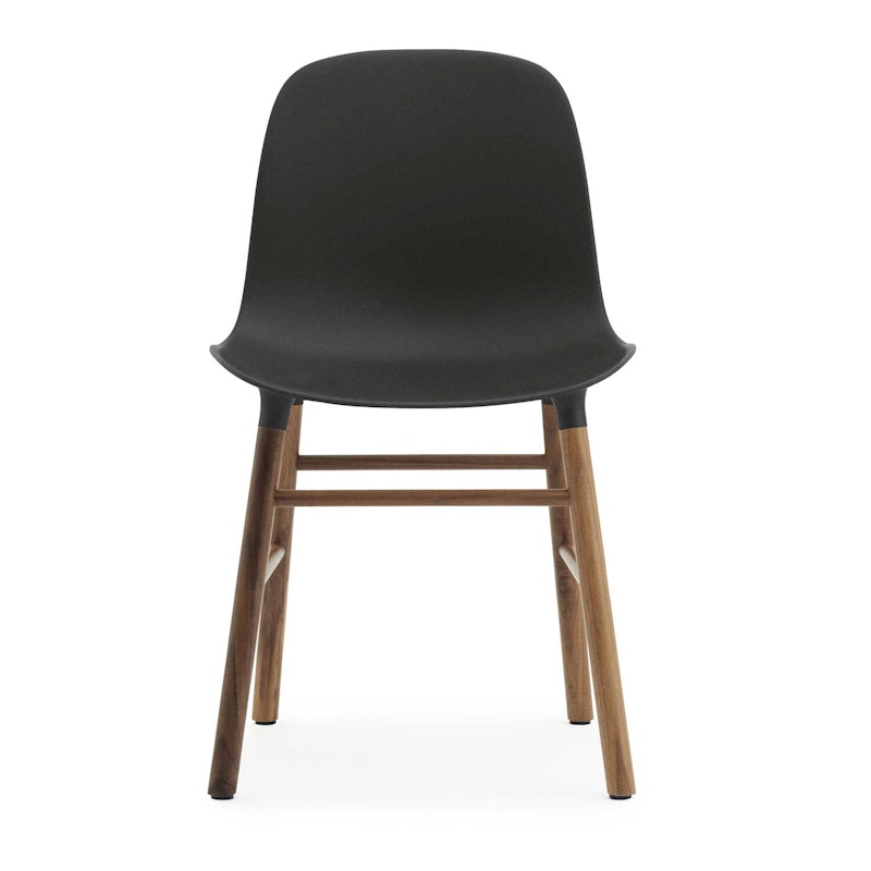 Form Chair Walnut Frame, Black