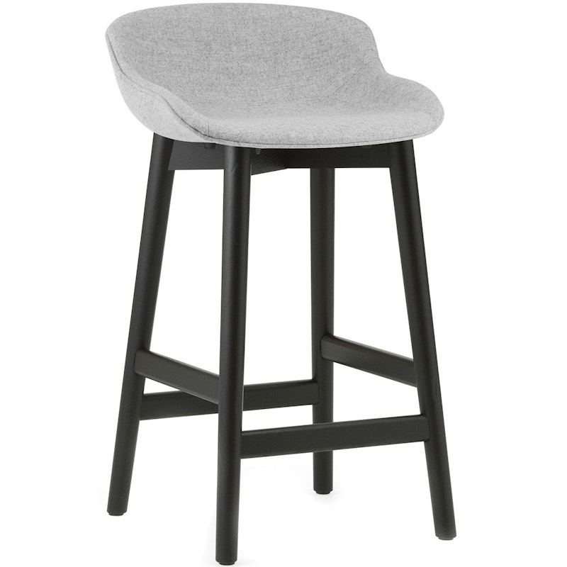 Hyg Bar Stool 65 cm, Grey / Black Oak