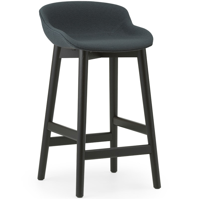 Hyg Bar Stool 65 cm, Dark Grey / Black Oak