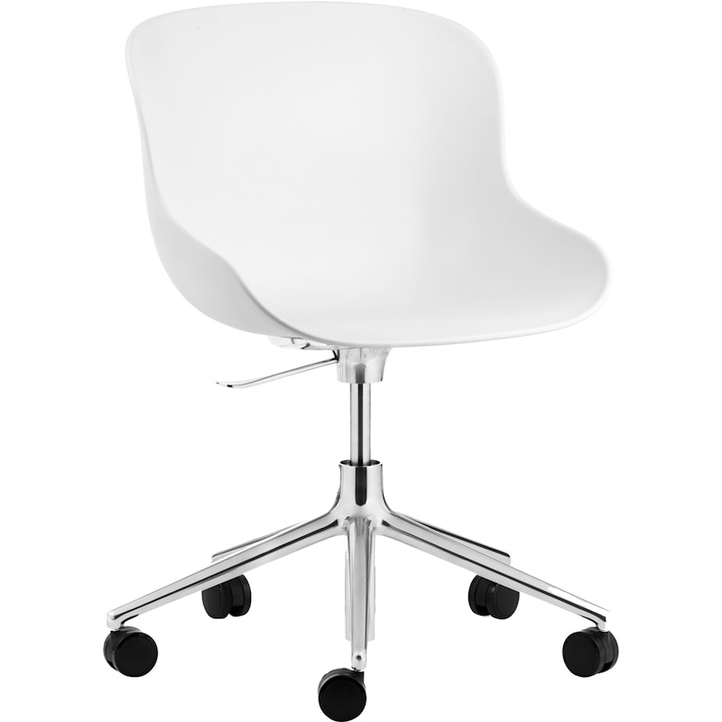 Hyg Swivel Chair 5W, Aluminium/White