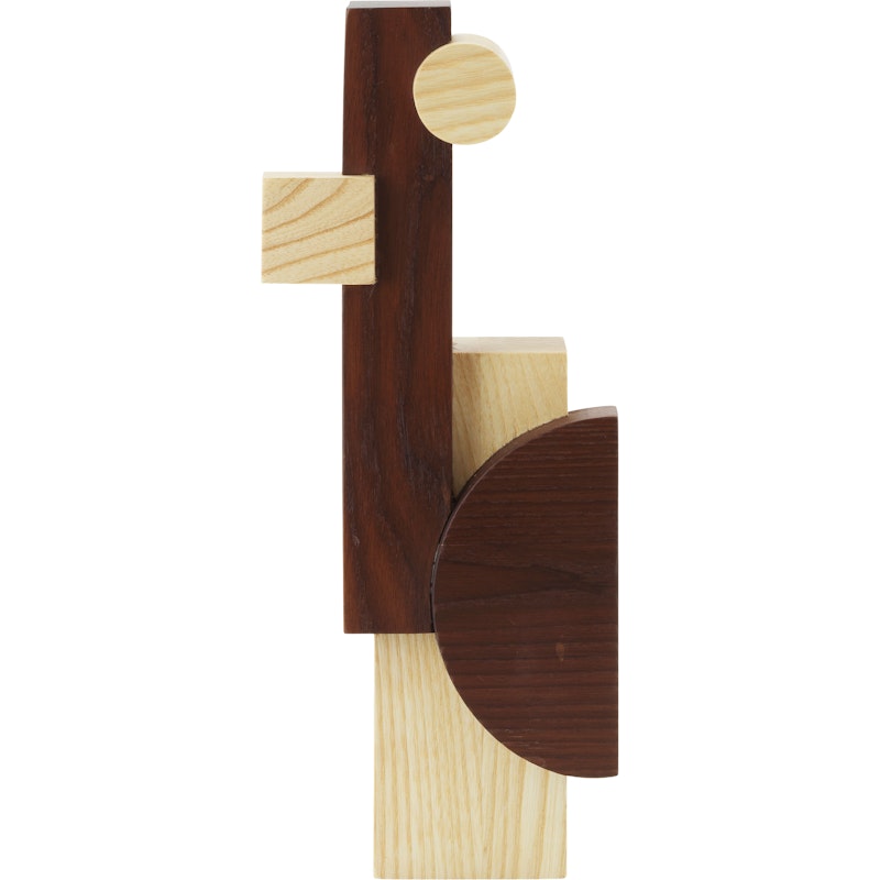 Join Sculpture Carbonised Ash 28 cm