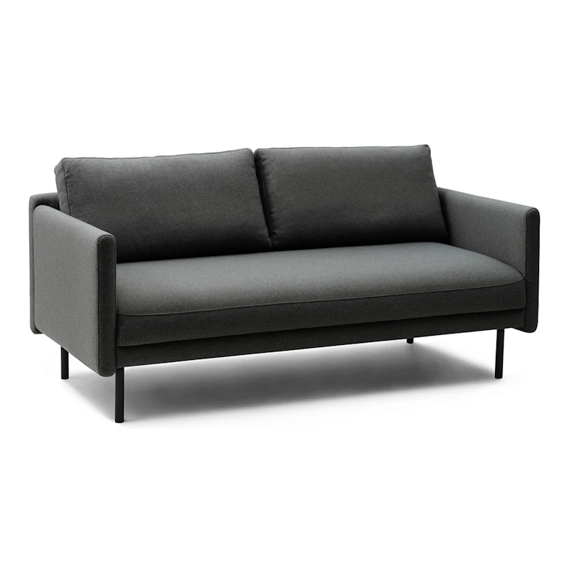 Rar 2-Seater Sofa, Re-Born Dark Grey