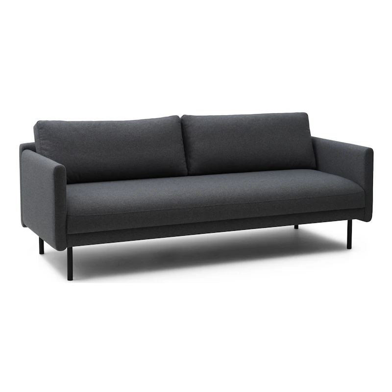 Rar 3-Seater Sofa, Dark Grey