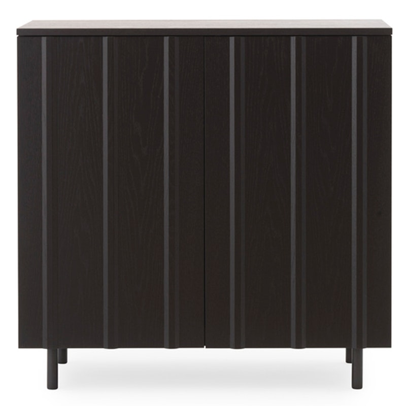 Rib Cabinet Cabinet Oak, Black