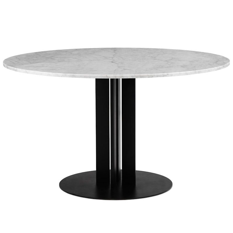 Scala Dining Table Ø110 cm, White Marble