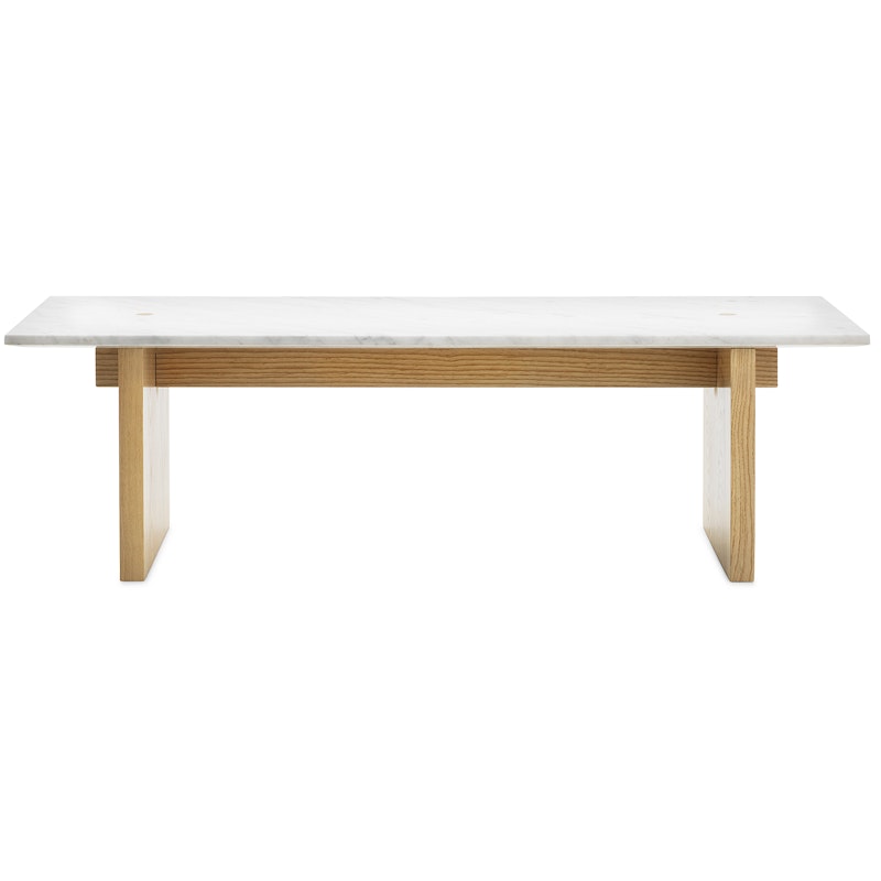 Solid Coffee Table, White Marble