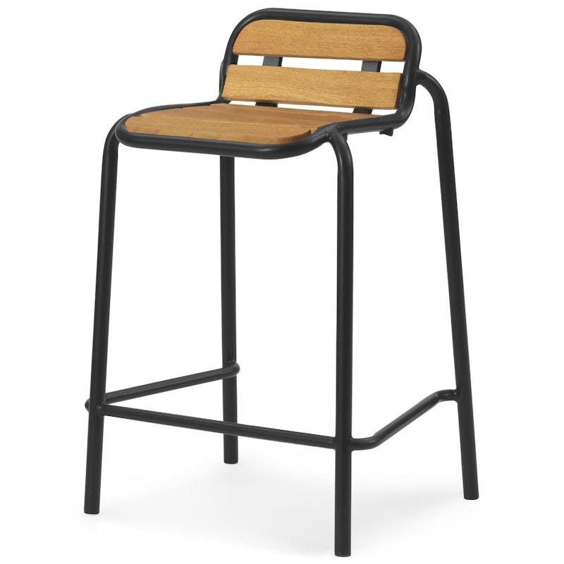 Vig Bar Stool 65 cm, Robinia Wood / Black