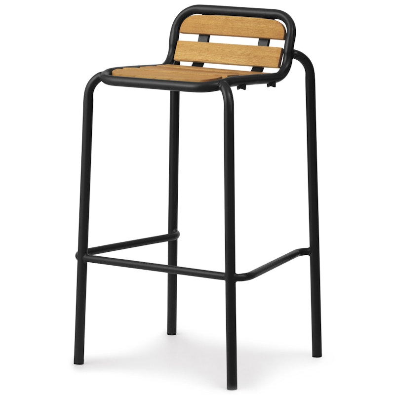 Vig Bar Stool 75 cm, Robinia Wood / Black