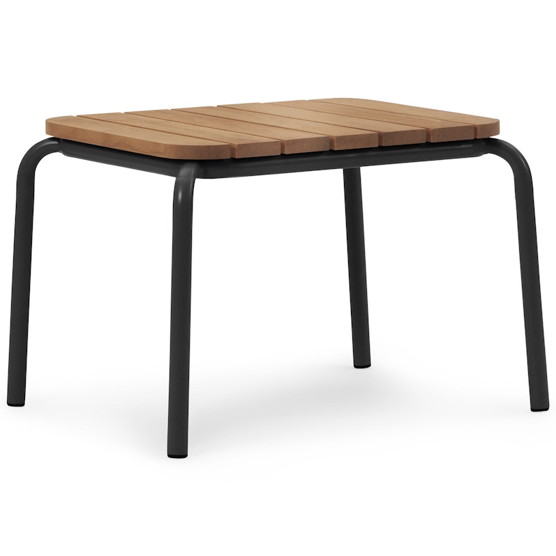 Vig Lounge Table 45x55 cm, Robinia Wood / Black