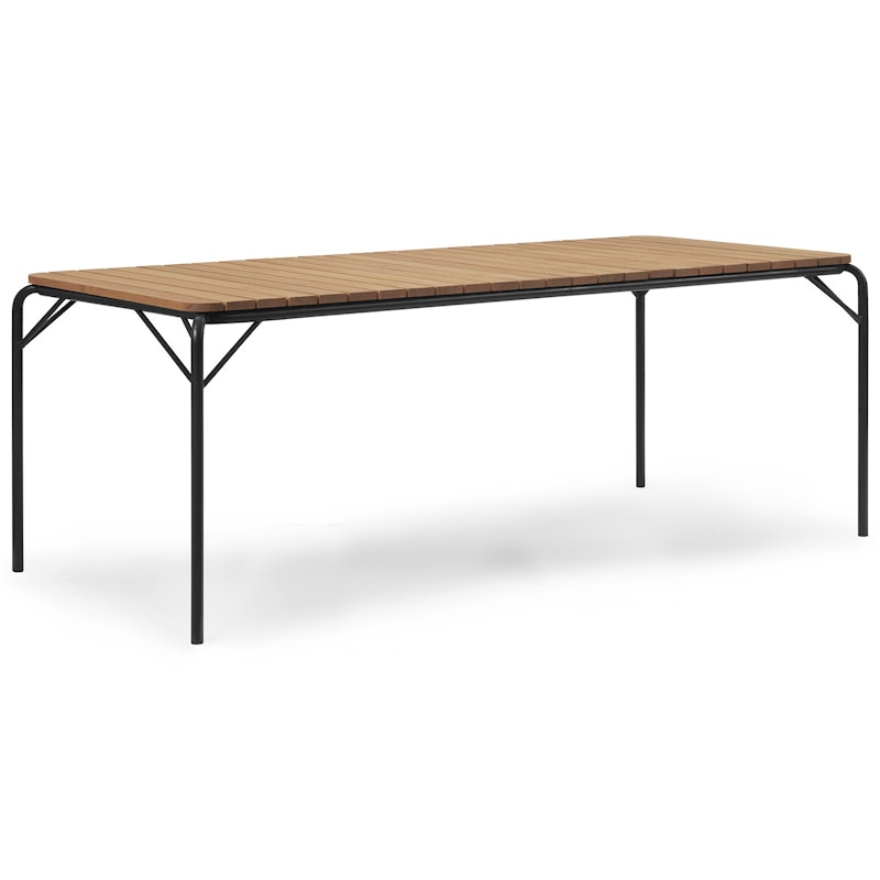 Vig Table 90x200 cm, Robinia Wood / Black