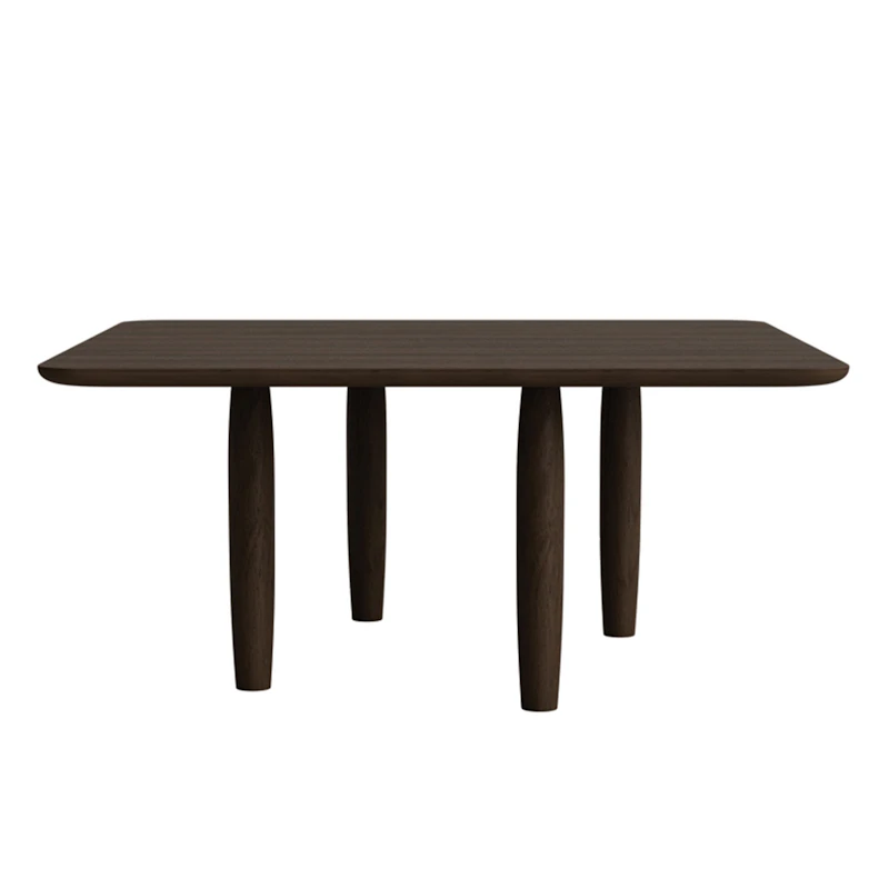 Oku Coffee Table 80x80 cm, Dark Oak