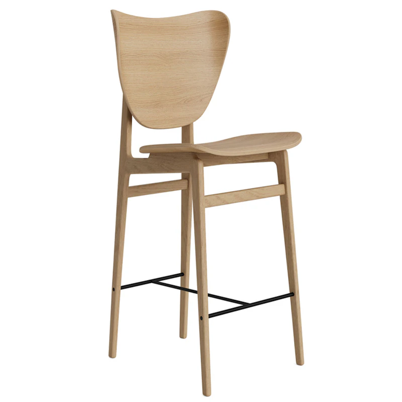 Elephant Bar Stool, Oak