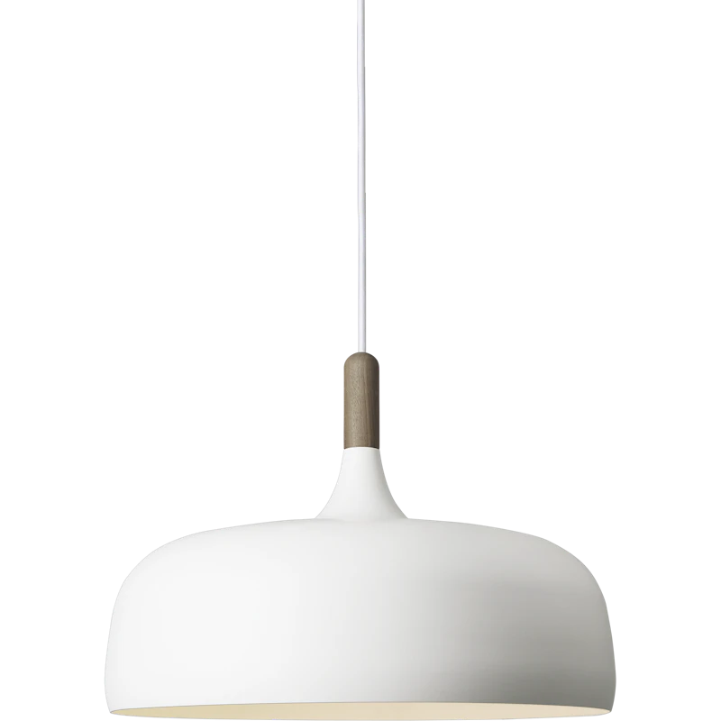 Acorn Pendant, Matte White