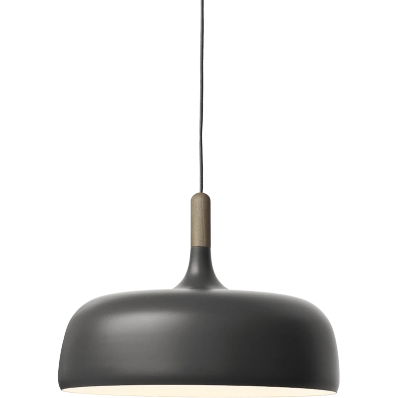 Acorn Pendant, Matte Grey