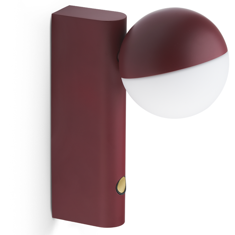 Balancer Mini Wall Lamp, Cherry Red